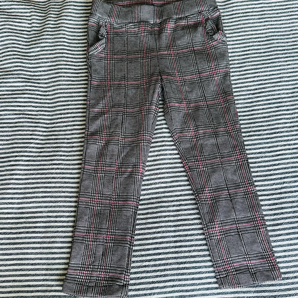 H&M Kids Plaid Trousers - Black and Pink
